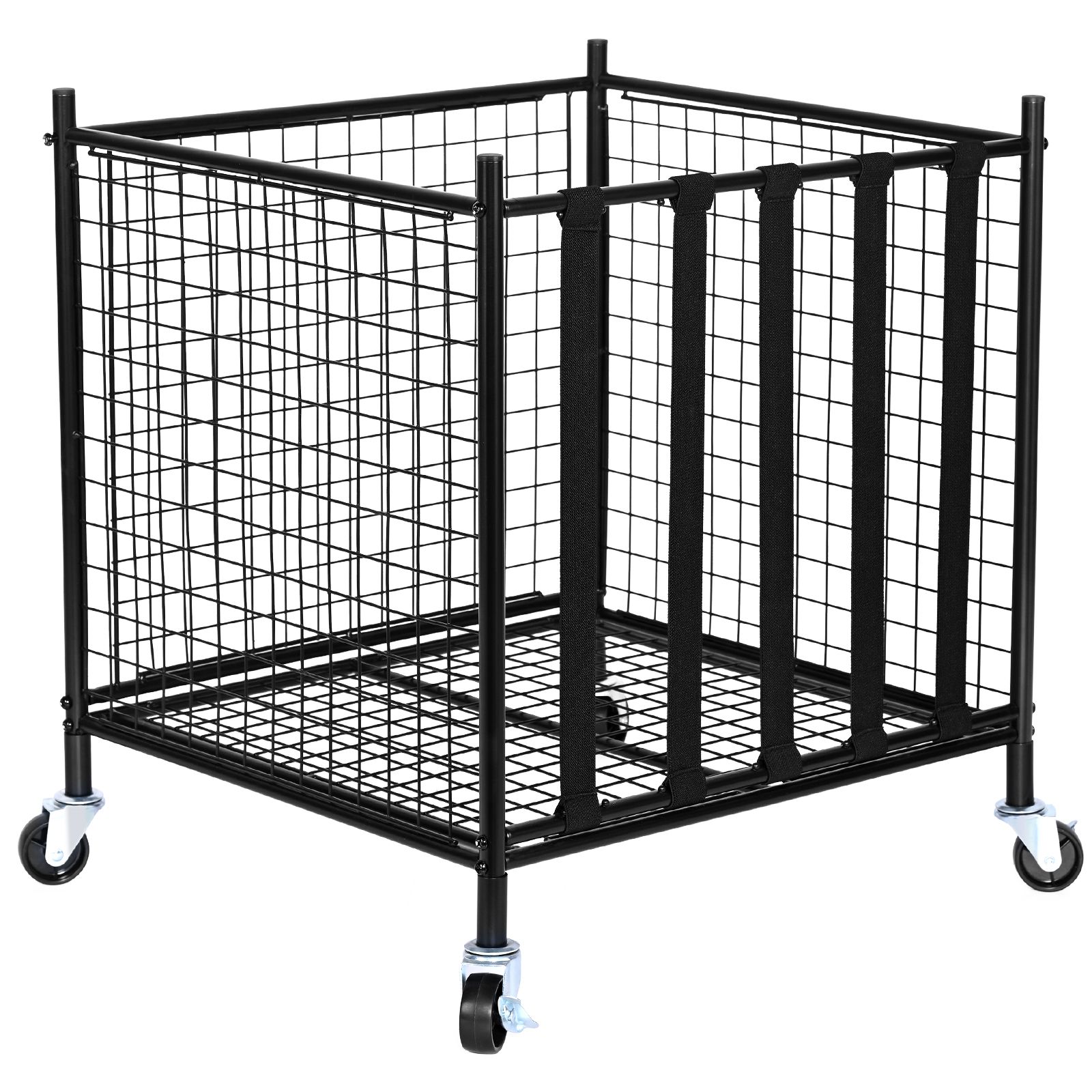 Sports Equipment Organizer Rack - 롤링 스포츠 공 보관 카트, 탄성