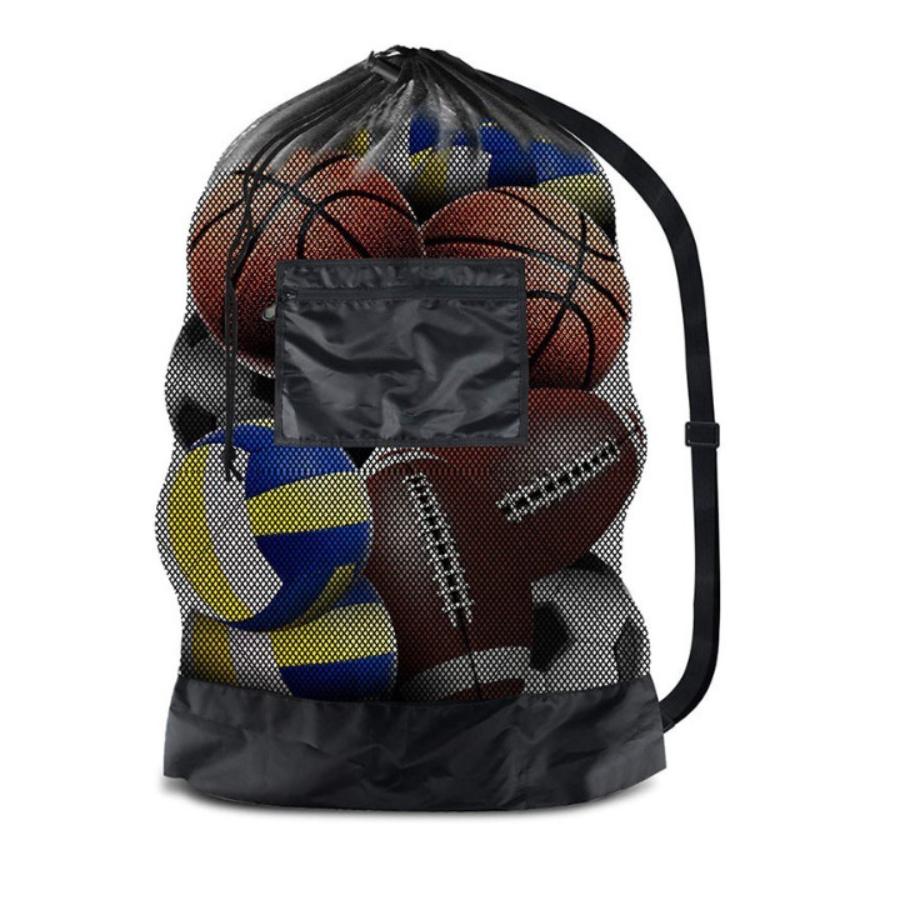 어깨끈이 달린 대형 메쉬 스포츠 가방, 농구, 배구,  - Sports Equipment Stores 리뷰 및 가격