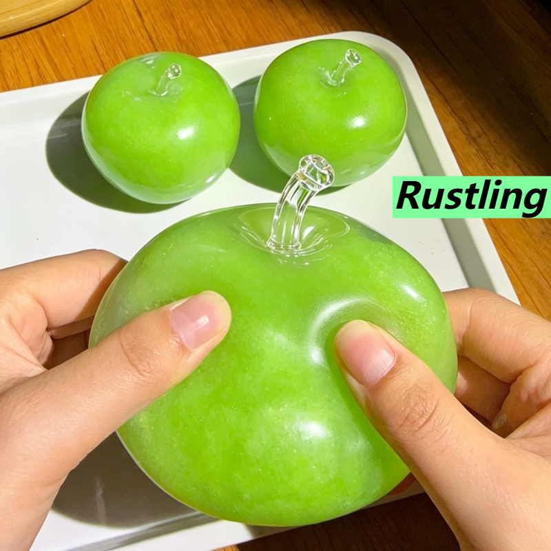 그린 애플 슬러시 스퀴시 피젯 토이 크런치 모델러블 논 - Sports Equipment For Home 리뷰 및 가격