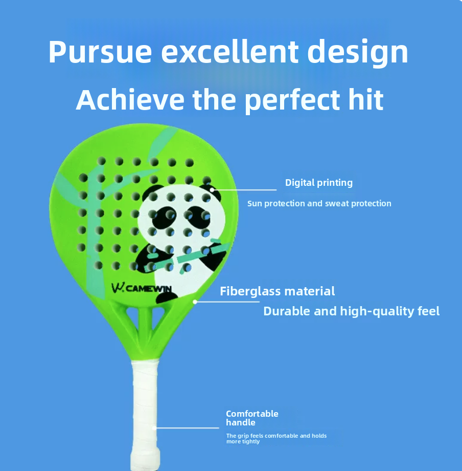 어린이용 탄소섬유 소재 패들 라켓, 팬더 그래픽, 타원 - Padel Racket Carbon 리뷰 및 가격